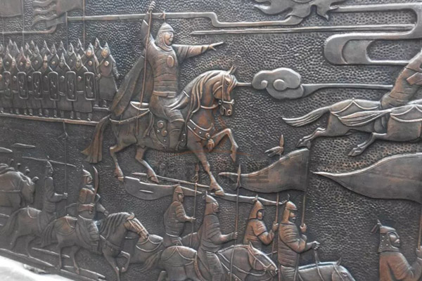 华锌铜雕厂家—纯手工铜敲花制作，彰显匠心艺术价值